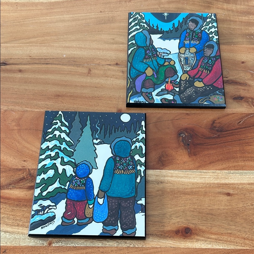 Nokomis Ojibwa Art Wall Prints on Mdf plaques